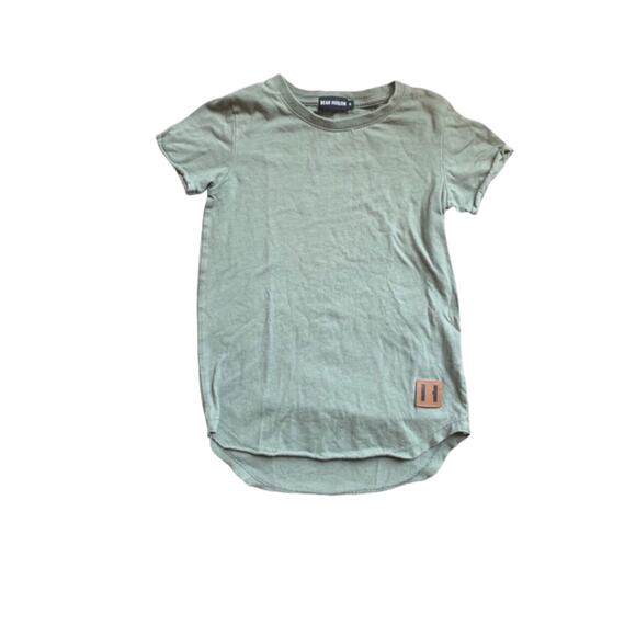 Beau Hudson 🌳 Green Raw Edge Tee - Picture 1 of 5